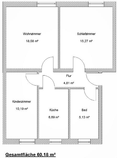Grundriss Etagenwohnung Zeitz