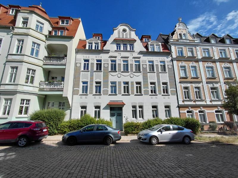 Hausansicht Etagenwohnung Zeitz